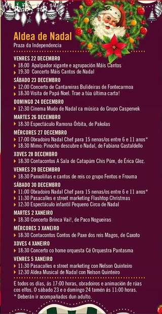 Aldea de Nadal (2025-2026) en Vilagarcía de Arousa