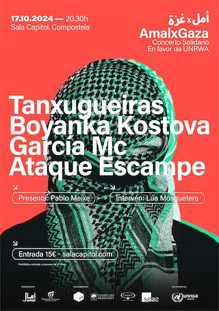 AmalxGaza - Concerto Solidario a Favor da UNRWA (2026) en Santiago de Compostela
