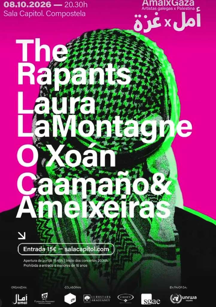 AmalxGaza - Concerto Solidario a Favor da UNRWA (2026) en Santiago de Compostela