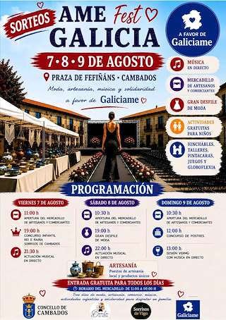 Fechas, información, programa, cartel, imágenes, mapa y ubicación de Ame Fest Galicia (2026)  en  Cambados