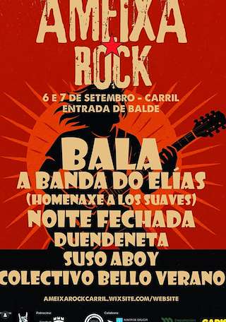 Fechas, información, programa, cartel, imágenes, mapa y ubicación de XII Ameixa Rock de Carril  en  Vilagarcía de Arousa
