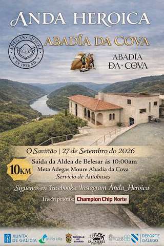 Fechas, información, programa, cartel, imágenes, mapa y ubicación de Anda Heroica Abadía da Cova (2026)  en  O Saviñao