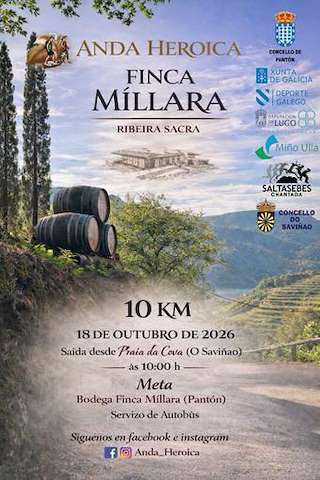 Fechas, información, programa, cartel, imágenes, mapa y ubicación de Anda Heroica Finca Míllara (2026)  en  O Saviñao