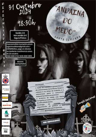 Andaina do Medo coa Santa Compaña de Sillobre en Fene