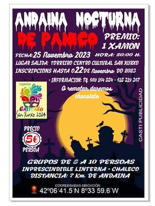 Andaina Nocturna de Pánico de San Xurxo (2025) en Salceda de Caselas