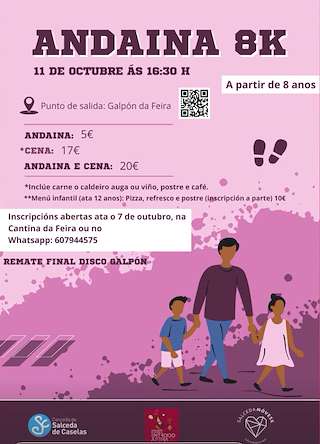 Fechas, información, programa, cartel, imágenes, mapa y ubicación de Andaina 8K (2025)  en  Salceda de Caselas