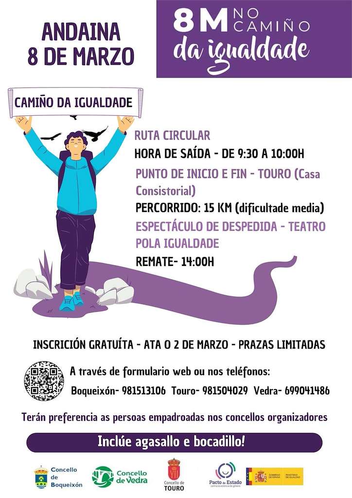 Andaina 8M No Camiño da Igualdade  en Touro