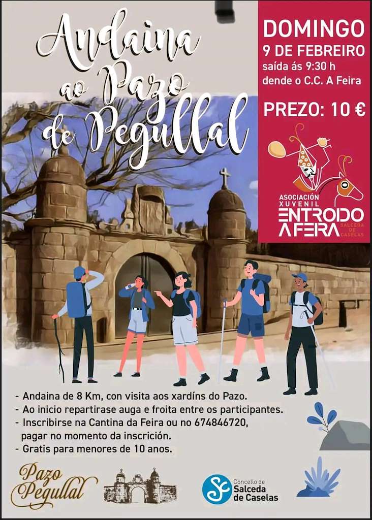 Andaina ao Pazo de Pegullal  en Salceda de Caselas