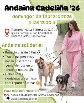 Fechas, información, programa, cartel, imágenes, mapa y ubicación de Andaina Cadeliña (2026)  en  Portas