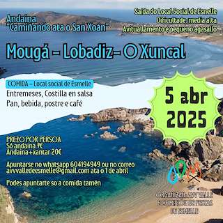 Fechas, información, programa, cartel, imágenes, mapa y ubicación de Andaina Camiñando ata San Xoán  en  Ferrol