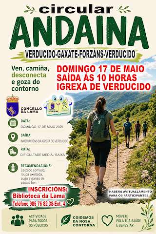 Fechas, información, programa, cartel, imágenes, mapa y ubicación de Andaina Circular (2026)  en  A Lama