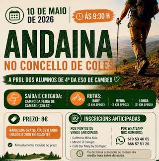 Fechas, información, programa, cartel, imágenes, mapa y ubicación de Andaina  (2026)  en  Coles