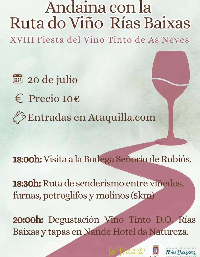 Andaina con la Ruta do Viño Rías Baixas en As Neves