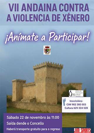 Fechas, información, programa, cartel, imágenes, mapa y ubicación de VII Andaina Contra a Violencia de Xénero (2025) en Palas de Rei