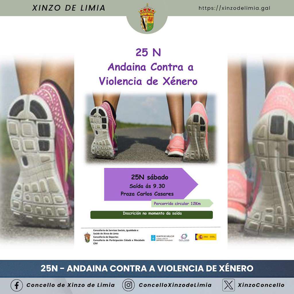 Andaina Contra a Violencia de Xénero en Xinzo de Limia