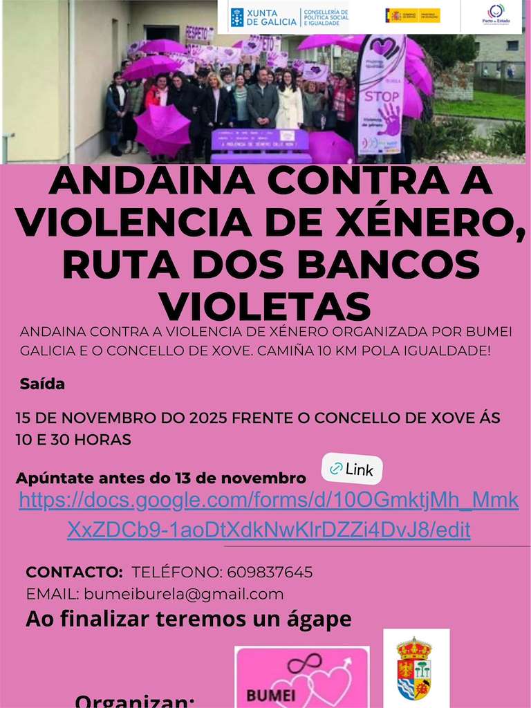 Andaina Contra a Violencia de Xénero  en Xove