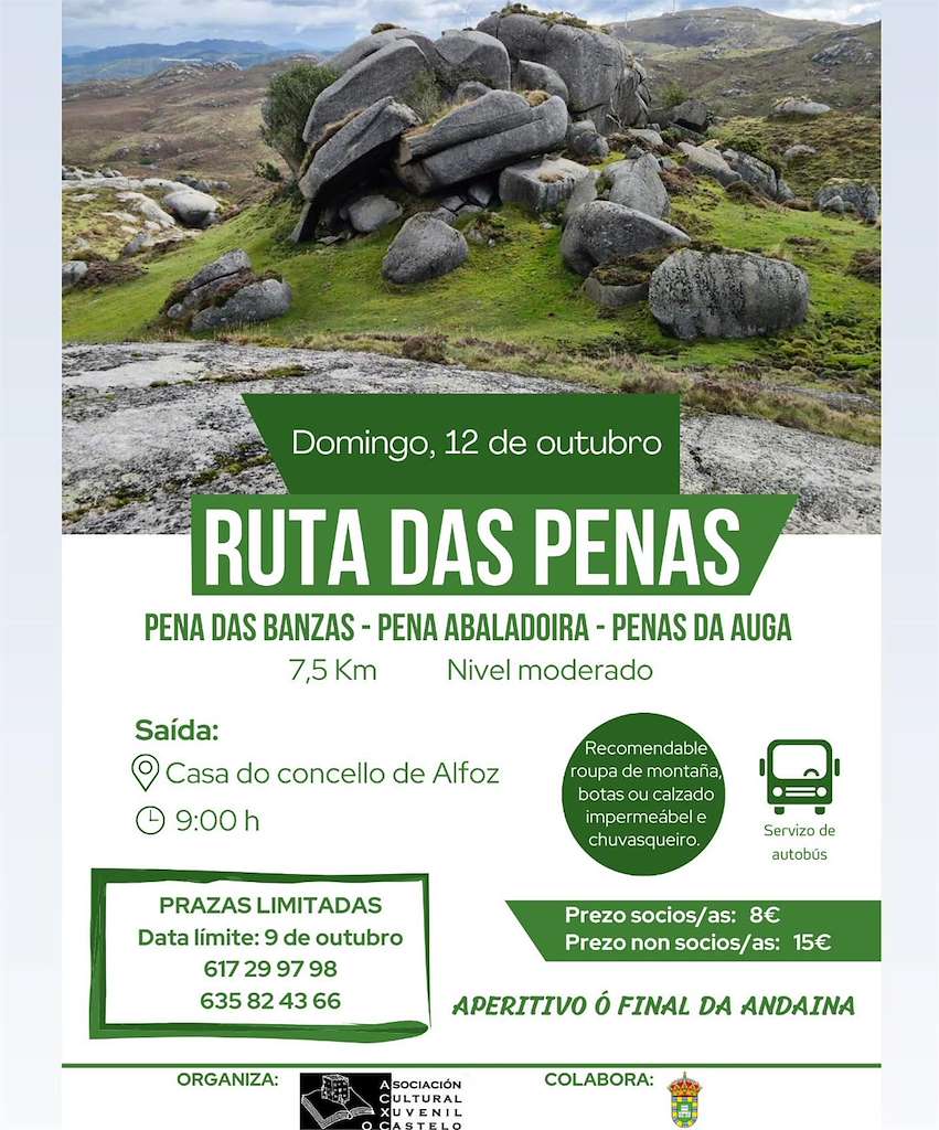Andaina da Asociación Cultural O Castelo en Alfoz do Castrodouro
