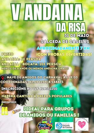 Fechas, información, programa, cartel, imágenes, mapa y ubicación de V Andaina da Risa   en  Salceda de Caselas