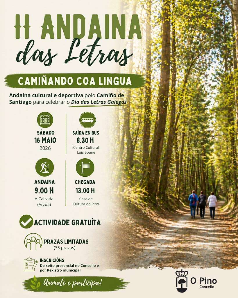 Andaina das Letras  (2026) en O Pino