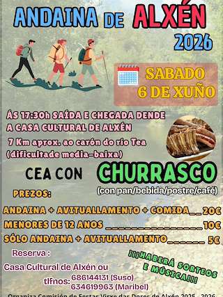 Fechas, información, programa, cartel, imágenes, mapa y ubicación de Andaina de Alxén  (2026)  en  Salvaterra do Miño
