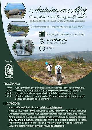 Fechas, información, programa, cartel, imágenes, mapa y ubicación de Andaina de Carro Tarabelo (2026) en Alfoz do Castrodouro