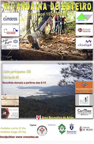 Fechas, información, programa, cartel, imágenes, mapa y ubicación de VII Andaina de Esteiro (2026)  en  Muros