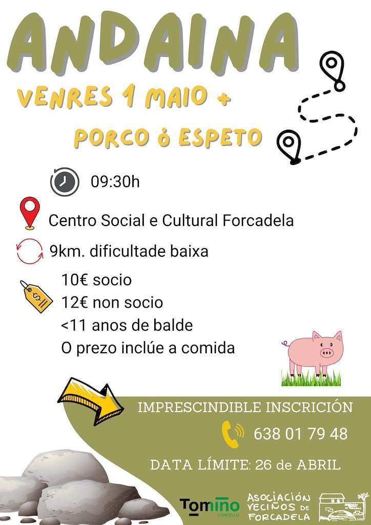 Andaina de Forcadela (2026) en Tomiño