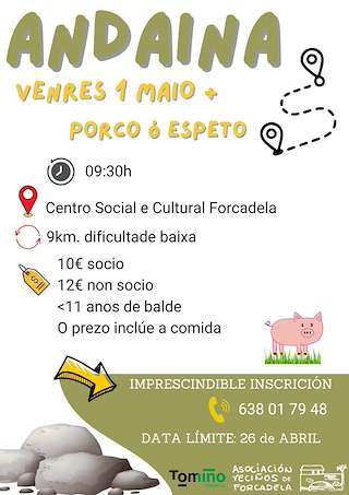 Fechas, información, programa, cartel, imágenes, mapa y ubicación de Andaina de Forcadela (2026)  en  Tomiño