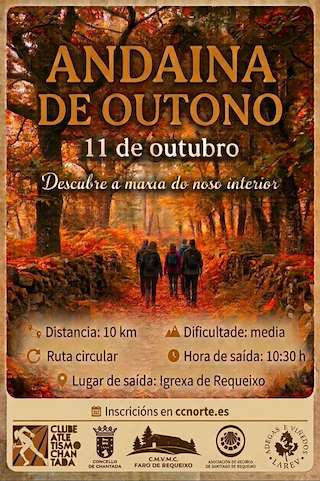 Fechas, información, programa, cartel, imágenes, mapa y ubicación de Andaina de Outono Pola Serra do Faro (2026)  en  Chantada