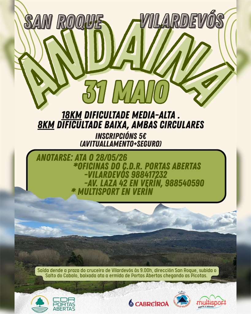 Andaina de San Roque (2026) en Vilardevós