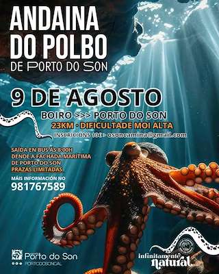 Fechas, información, programa, cartel, imágenes, mapa y ubicación de Andaina do Polbo  en  Porto do Son