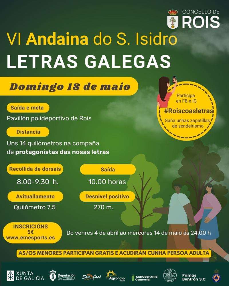 VI Andaina do Santo Isidro - Letras Galegas (2025) en Rois