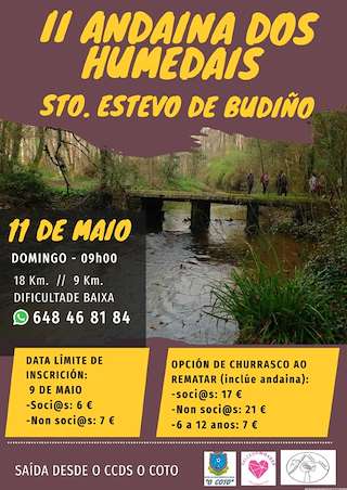 Fechas, información, programa, cartel, imágenes, mapa y ubicación de II Andaina dos Humedais   en  Salceda de Caselas