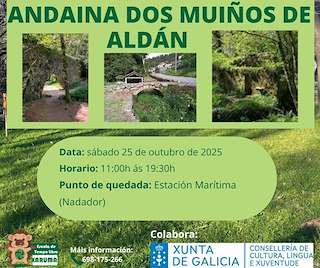 Fechas, información, programa, cartel, imágenes, mapa y ubicación de Andaina dos Muiños de Aldán (2025)  en  Cangas
