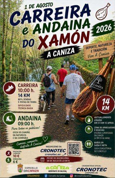 Andaina e Carreira do Xamón (2026) en A Caniza