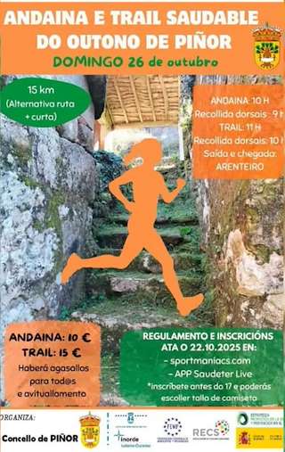 Fechas, información, programa, cartel, imágenes, mapa y ubicación de Andaina e Trail Saudable do Outono (2025)  en  Piñor