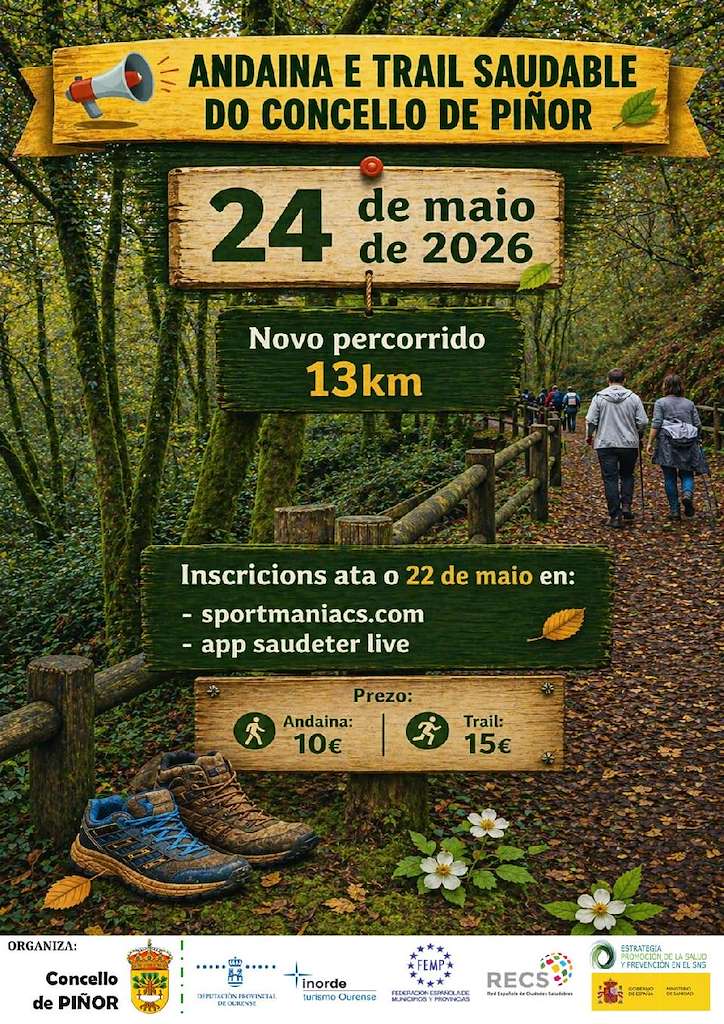 Andaina e Trail Saudable (2026) en Piñor