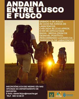 Fechas, información, programa, cartel, imágenes, mapa y ubicación de Andaina entre Lusco e Fusco  en  Moeche