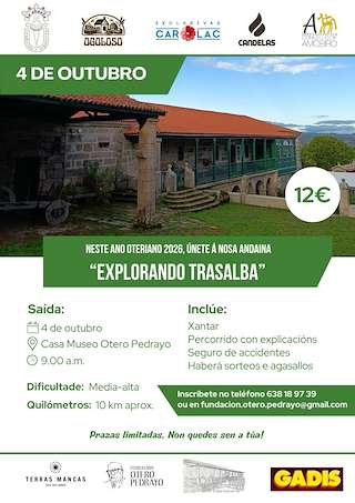 Fechas, información, programa, cartel, imágenes, mapa y ubicación de Andaina Explorando Trasalba (2026)  en  Amoeiro