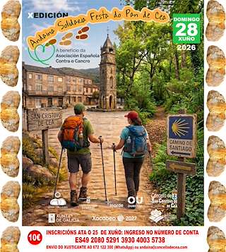 Fechas, información, programa, cartel, imágenes, mapa y ubicación de X Andaina Festa do Pan (2026) en San Cristovo de Cea