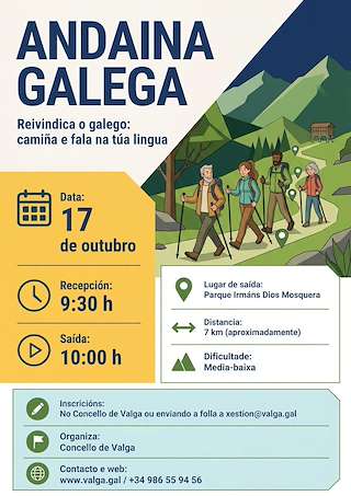 Fechas, información, programa, cartel, imágenes, mapa y ubicación de Andaina Galega (2026)  en  Valga