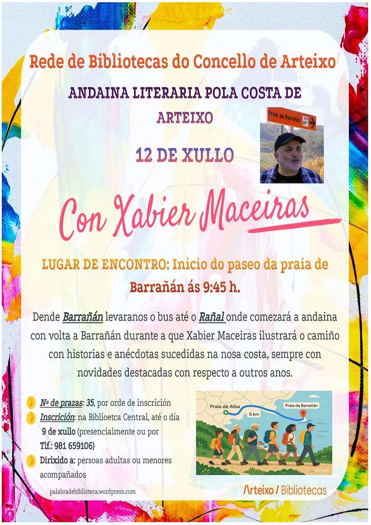 Andaina Literaria pola Costa (2025) en Arteixo