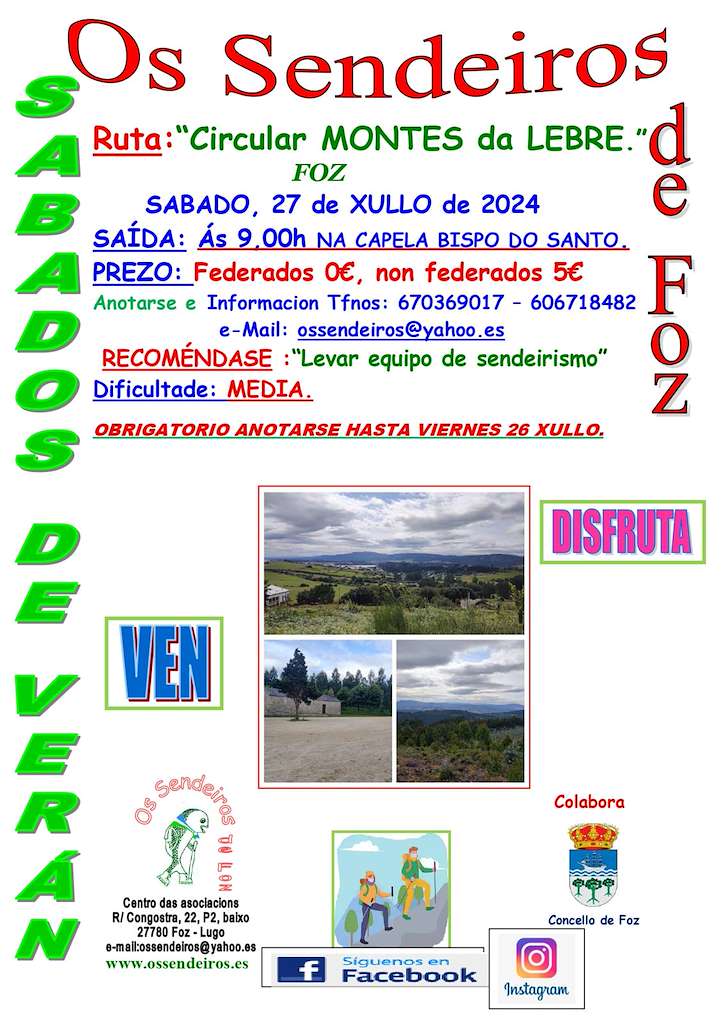 Andaina Montes da Lebre en Foz