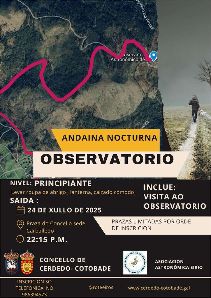Andaina Nocturna en Cerdedo-Cotobade