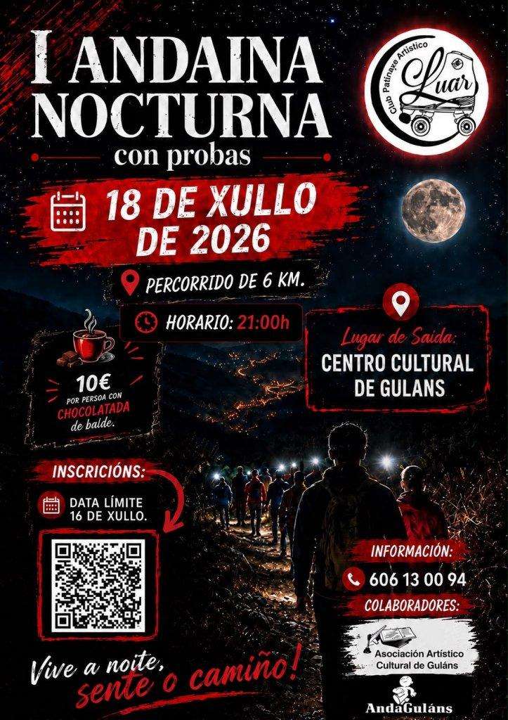 I Andaina Nocturna Guláns (2026) en Pontevedra