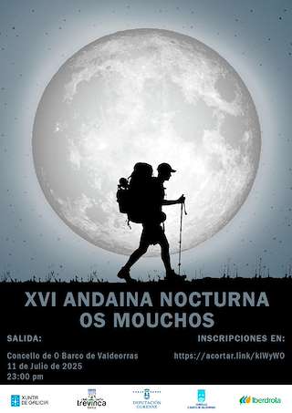 Fechas, información, programa, cartel, imágenes, mapa y ubicación de XVI Andaina Nocturna Os Mouchos  en  O Barco de Valdeorras