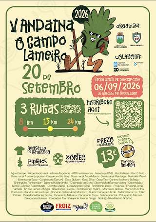 Fechas, información, programa, cartel, imágenes, mapa y ubicación de V Andaina (2026) en O Campo Lameiro