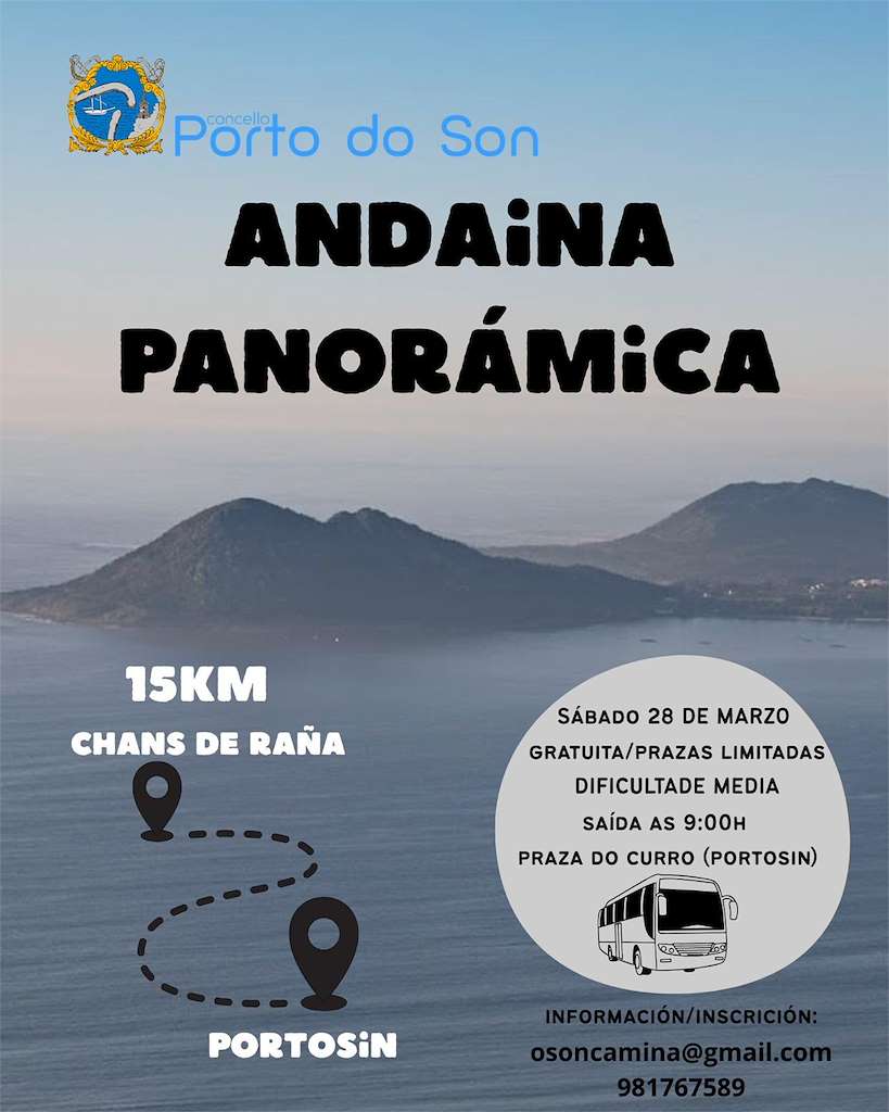 Andaina Panorámica (2026) en O Porto do Son