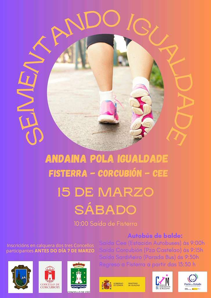 Andaina Pola Igualdade  en Fisterra