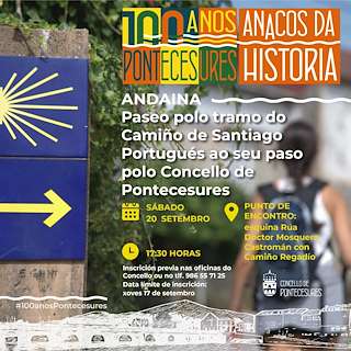 Fechas, información, programa, cartel, imágenes, mapa y ubicación de Andaina polo Camiño de Santiago Portugués  en  Pontecesures
